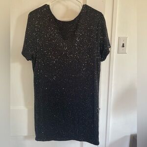 Victoria's Secret Black Sequin Bodycon Dress